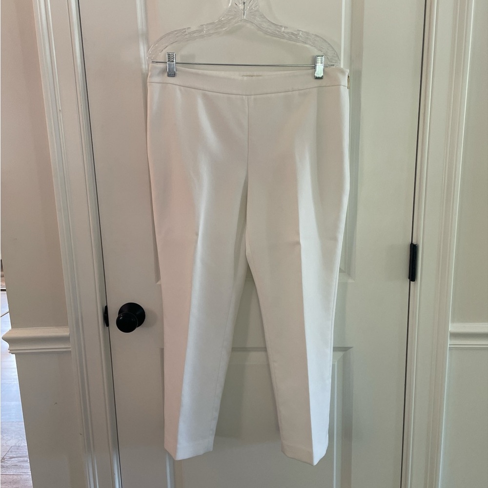 Kate Spade White Women's Trousers Side Zip